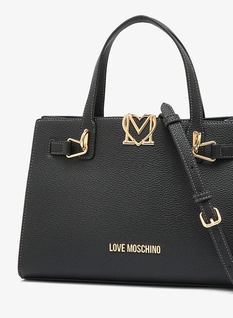 Love Moschino  Soft Sculpt GRS PU Satchel for Women | Best Price UAE